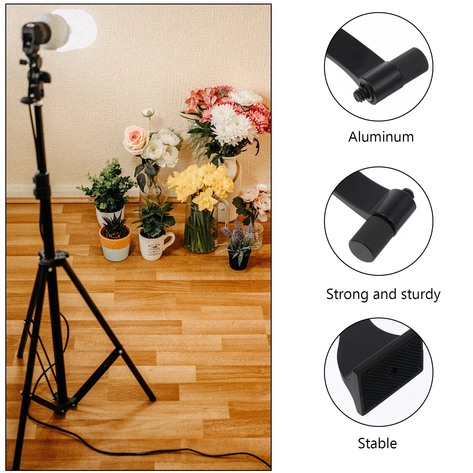 

Binocular Tripod Universal Mounting Bracket Binocular Tripod Mounting Adapter 1/4 Inch Screw Stable Viewing Lightweight Durable