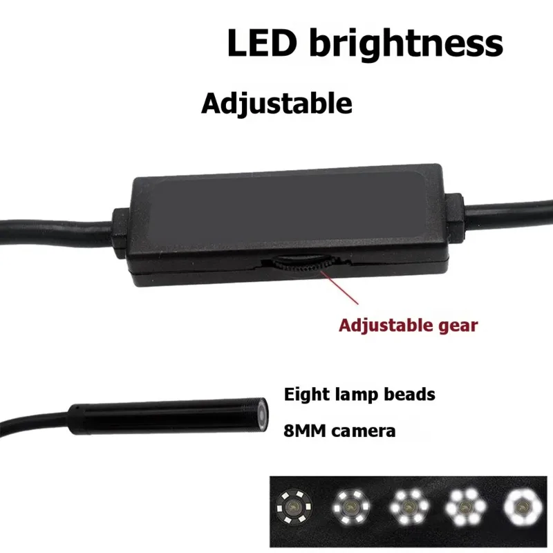 ABBP-1M Long Tube Side View Wide Angle Endoscope Camera For Pipeline Inner Wall Inspection USB Type-C 3 In 1 - view 4