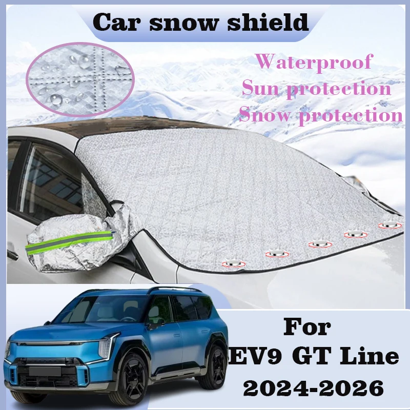 

Car Window Shades For Kia EV9 GT Line MV 2024-2026 Snow Cover Sunshades Windshield Covers Sun shade Anti-leaf Cars Accessories