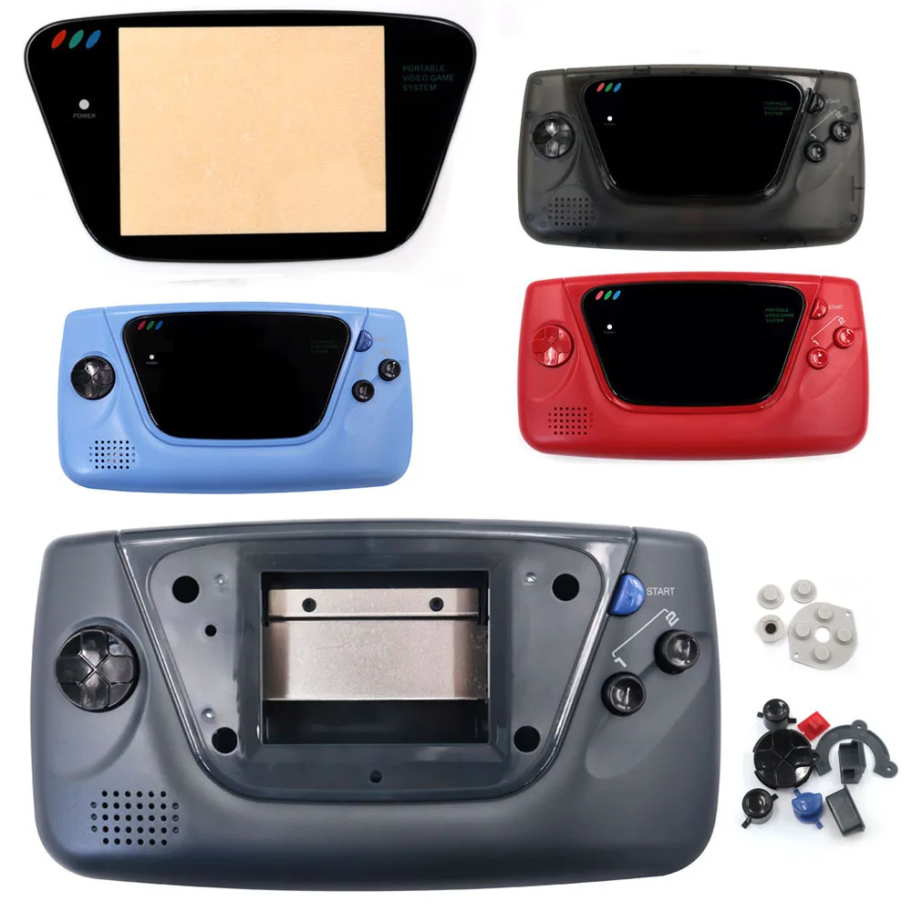 

Высококачественный комплект для замены корпуса HISPEEDIDO для Sega Game Gear GG из ABS-пластика с кнопками и стеклянными линзами