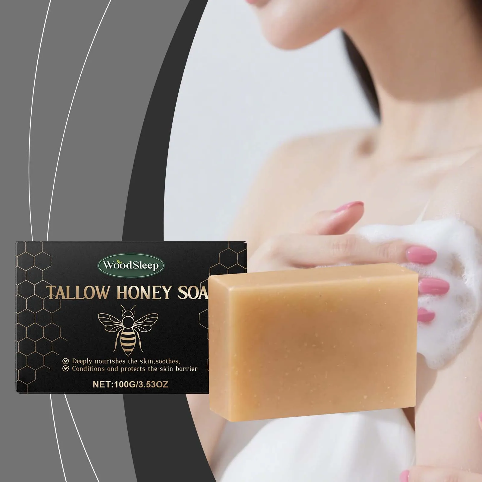 

Мыло Tallow — универсальное мыло для очищения лица, тела и ухода за кожей, с мягкостью, свежестью, комфортом и богатой пены