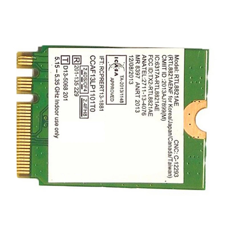 RTL8821AE Dual Frequency Network Card M.2 NGFF 2230 Wireless Network Card WIFI Module Network Card Adapter