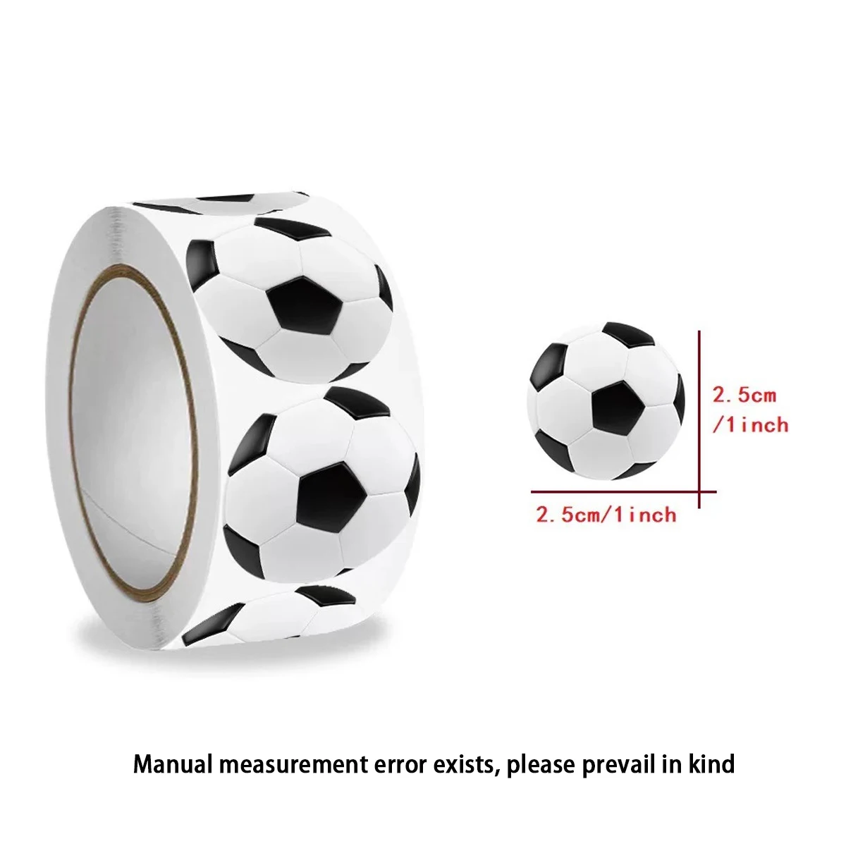 500Pcs Soccer Basketball Volleyball Stickers Self Adhesive Sports Ball Labels Roll For Party Team Gift Supplies image 6