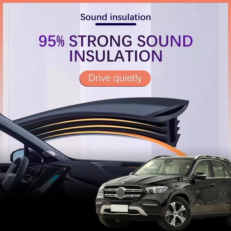 Car Dashboard Sealing Strip Interior Auto Noise Sound Insulation Rubber Trim Weatherstrip For Mercedes Benz GLE W166