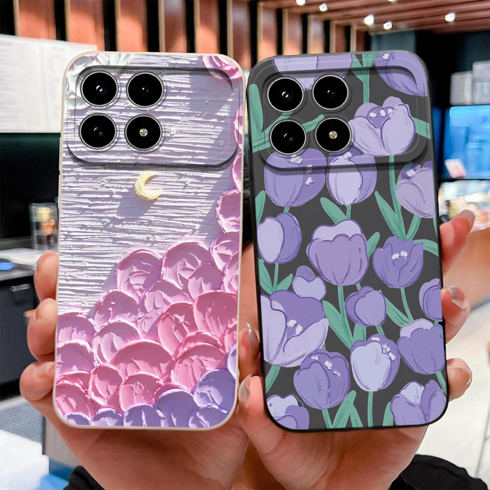 ل Xiaomi Poco F8 Pro / F8 Ultra جراب هاتف مضحك القط لينة السائل سيليكون الغطاء الخلفي ل Poco F8Pro F 8 الترا للصدمات Funda