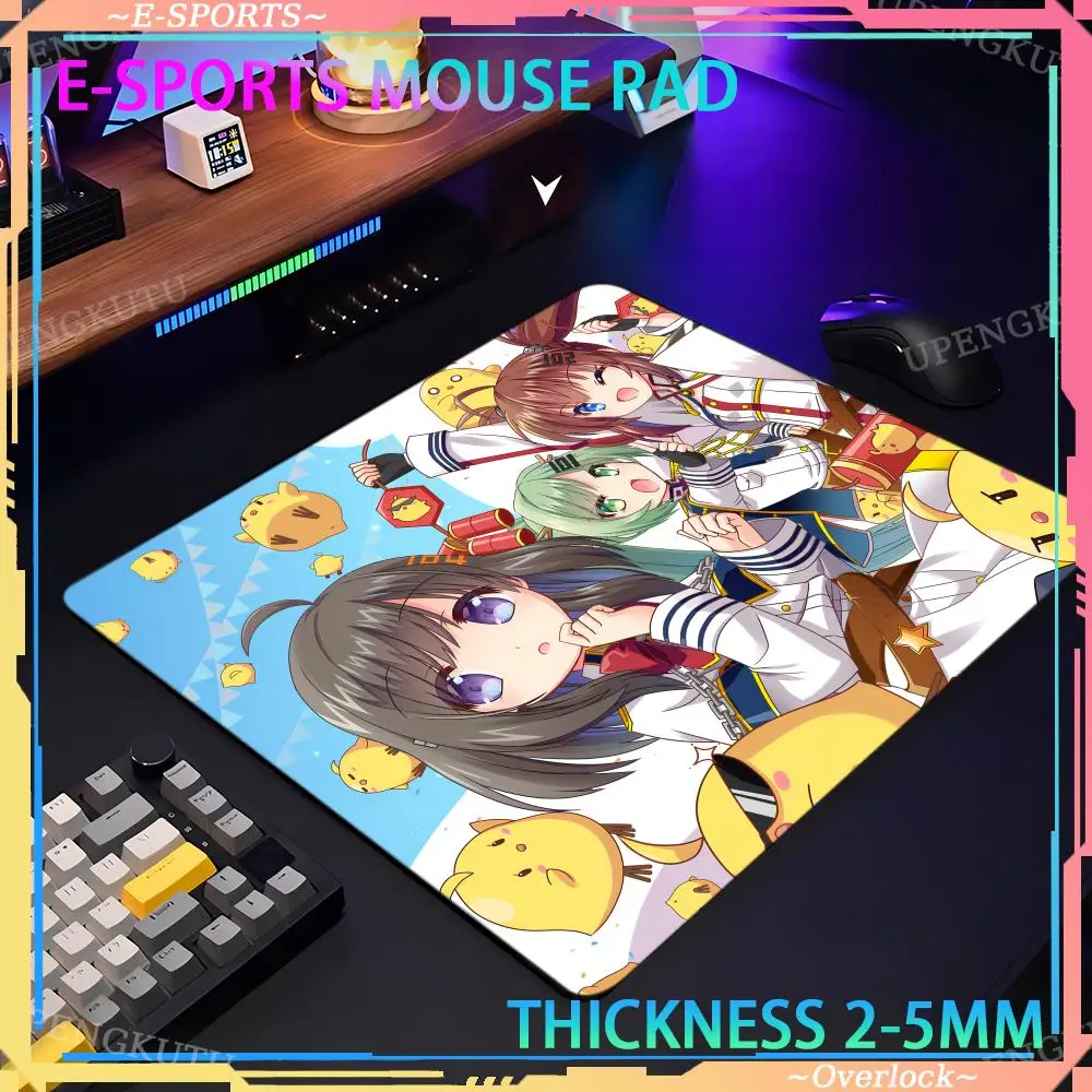 E-sports A_Azur L_Lane Q version game XS mousepad anime small table pad office accessories keyboard pad lock edge mouse pad