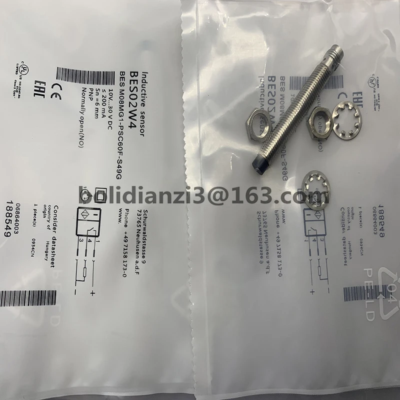 Original PNP normally open inductive proximity switch BES M08MG1-POC60F-S49G BES M08MG1-PSC60F-S49G