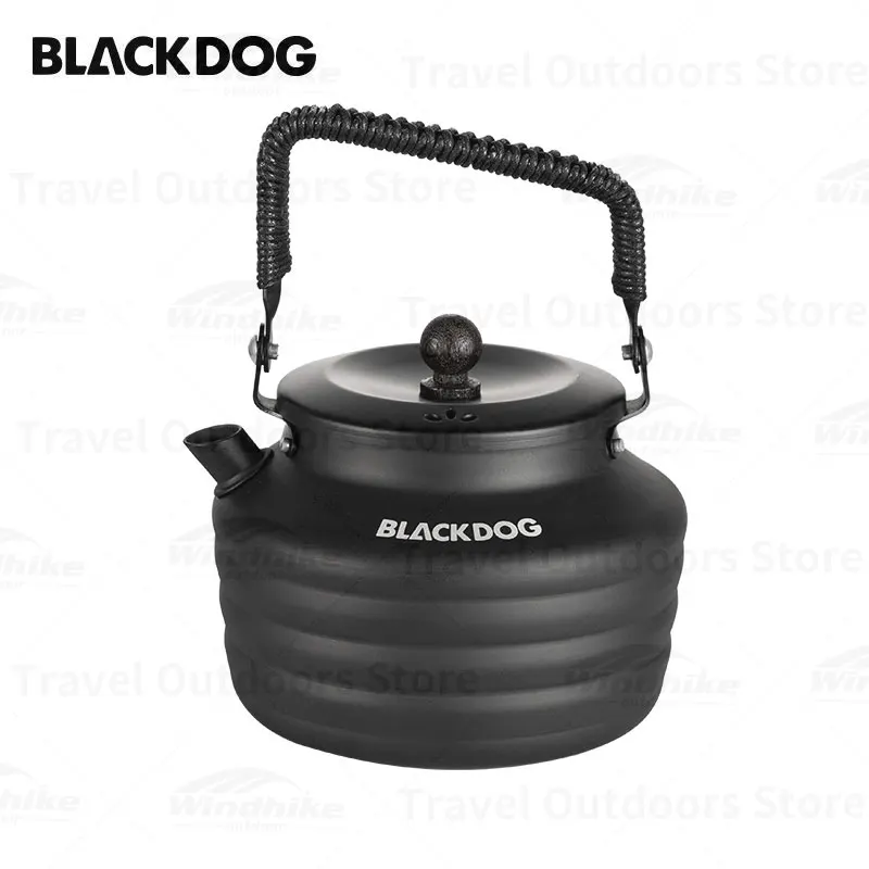 Naturehike BLACKDOG 230g Aluminum Travel Kettle Outdoor Camping Portable Stove Kettle 1.3L Picnic Teapot Tea Coffee Cookware