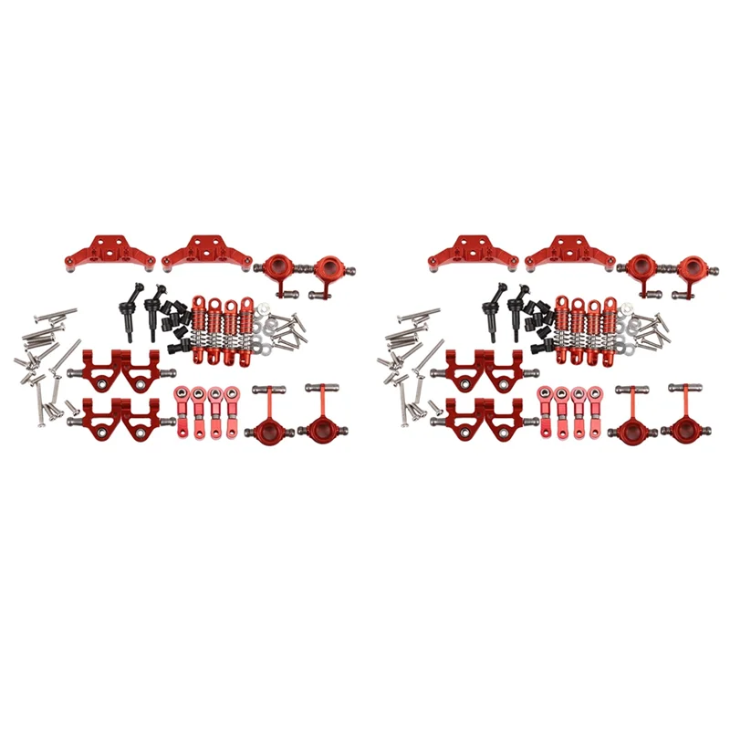 

WOTT-2X Metal Full Set Upgrade Parts Shock Absorber For Wltoys 1/28 K969 K979 K989 K999 P929 P939 Rc Car Parts,Red