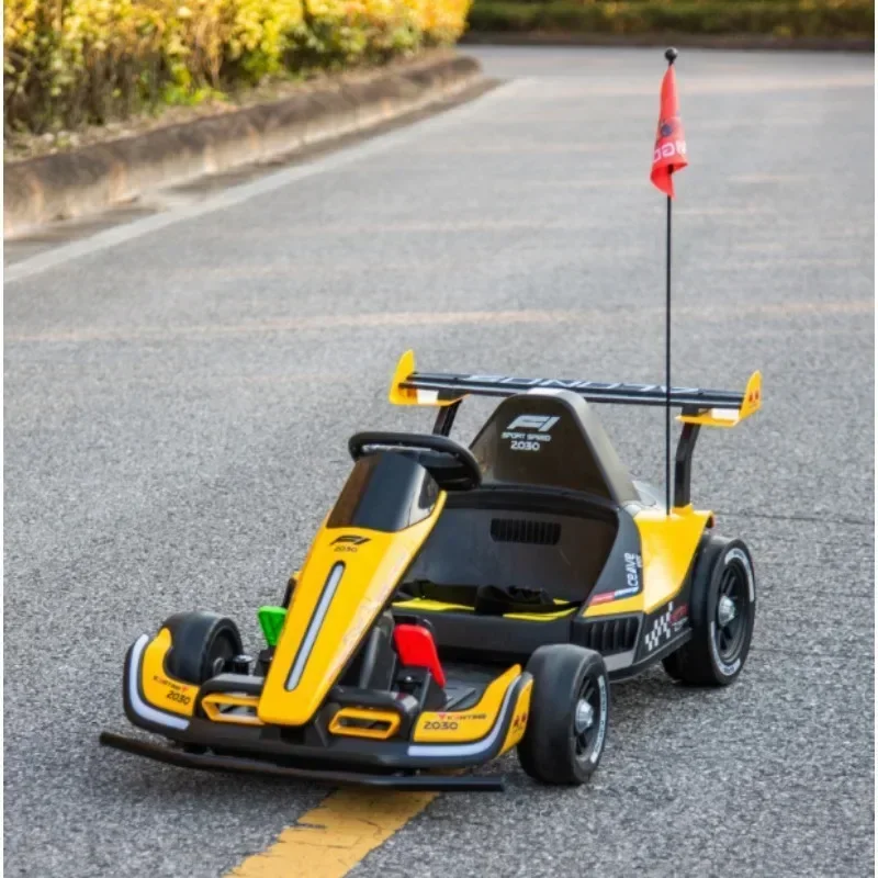 Voiture de course électrique Go Karting pour enfants et adultes, double conduite, grande puissance, pédale, dérive, karts, batterie 24V, 10Ah