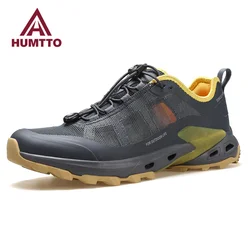 HUMTTO Summer Hiking Shoes Man Breathable Sports Shoes for Men Outdoor Luxury Designer Trekking Climbing Water Sneakers Mens