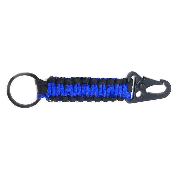HDIRXG Outdoor Sleutelhanger Ring Camping Karabijnhaak Militair Paracord Koord Touw Survival Kit Noodknoop Flessenopener Gereedschap