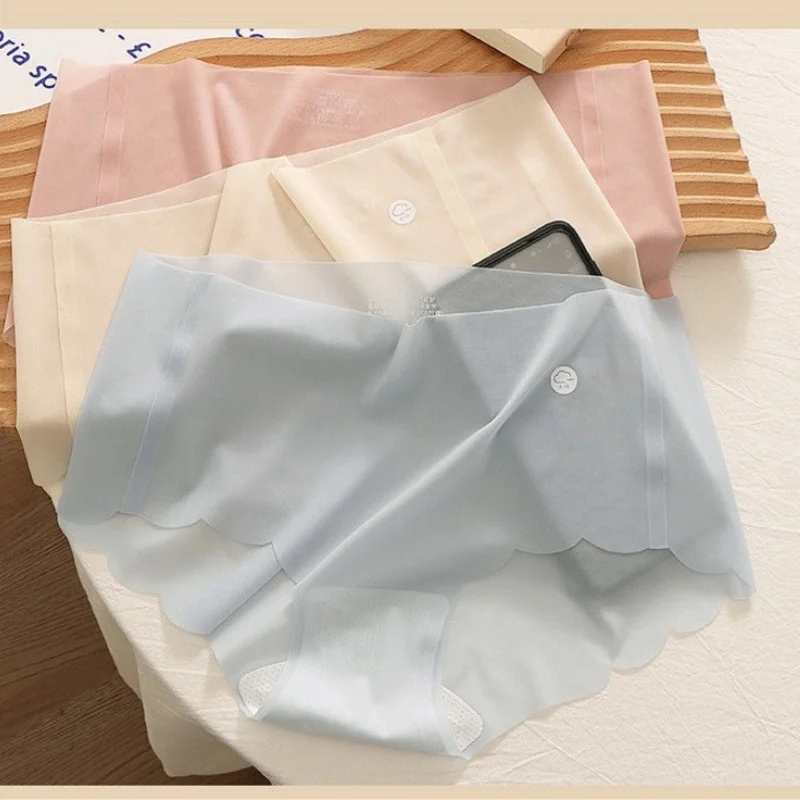 4Pcs/Set Women Panties Sexy Lingerie Quick Drying Thin Briefs Seamless Underwea… - Image 5