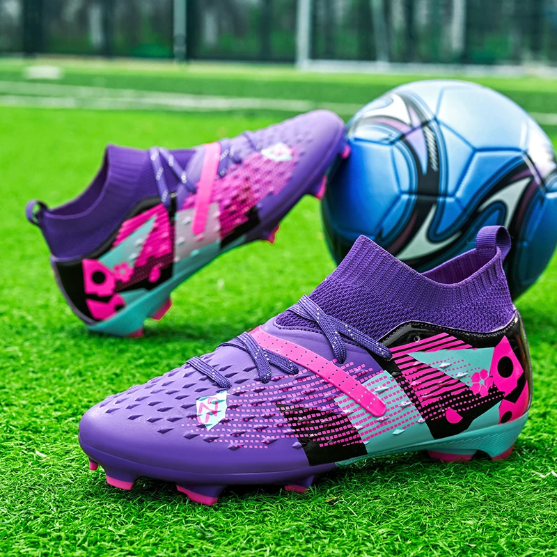 

Soccer Shoes FG Cleats Football Boots Scarpe Calcio Mens Firm Ground Botas De Futbol sneakers Comfortable Leather