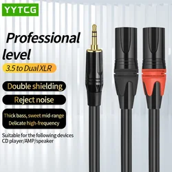 AUX 3.5mm to 2 XLR Male Female 3.5 Audio Cable 3Pin XLR for Microphone Speaker Amplifier Sound Cannon Balanced Analog Audio Cord