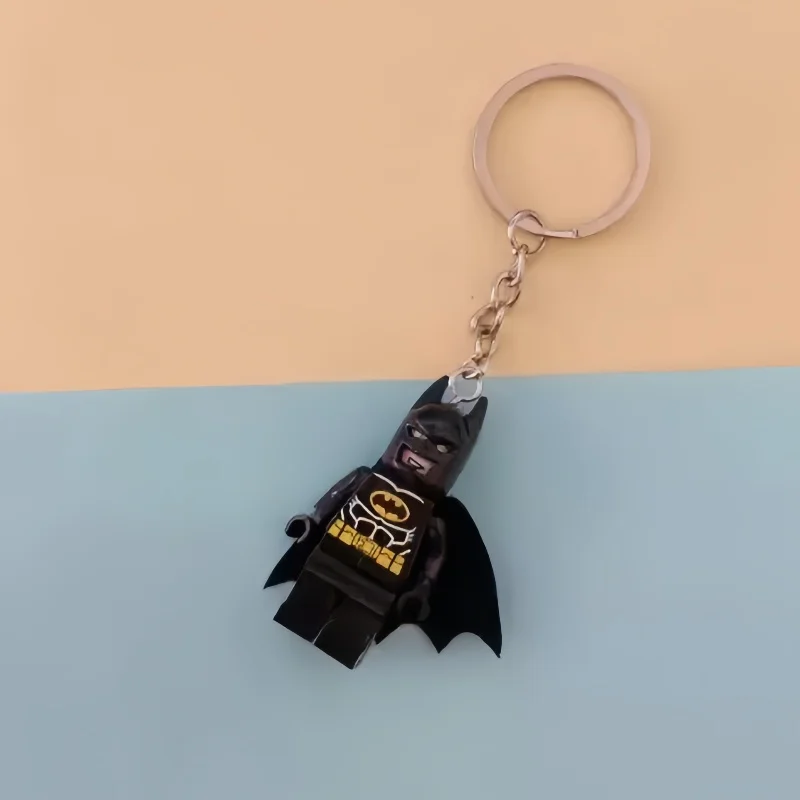 Avengers Spider-Man Iron Man Anime Character Building Blocks Key Chain Action Figure Backpack Car keyclain Holiday Gift Toys view 2