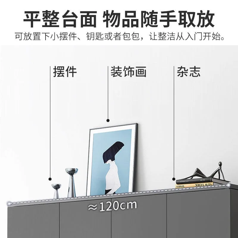 Light luxury shoe cabinet household door corridor outer belt password lock outdoor cabinet aisle elevator entrance fingerprint l