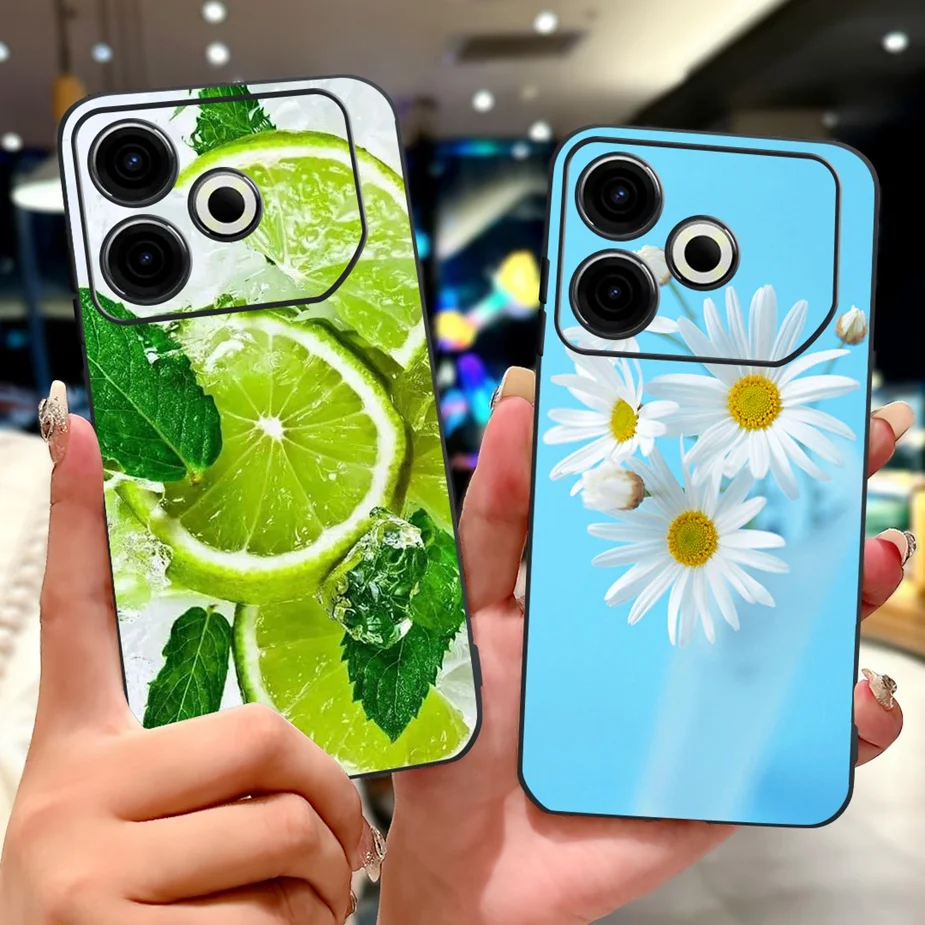 ل Tecno Pova 6 Neo 5G حافظة KL8 لطيف القط محظوظ كوي رسمت غطاء لينة حافظة هاتف من البولي يوريثان ل Tecno Pova 6 Pro Pova6 Neo Fundas أكياس
