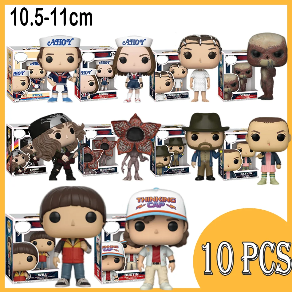 غريب الأشياء الشكل أنيمي جين آيفز/ويل بايرز/مايك ويلر عمل الشكل تأثيري الفينيل زخرفة أرقام لعبة هدية السنة الجديدة #1