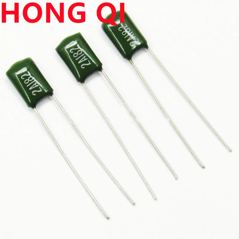 100pcs 100V Polyester film capacitor CL11 2A182J 100V 182J 0.0018UF 1.8NF