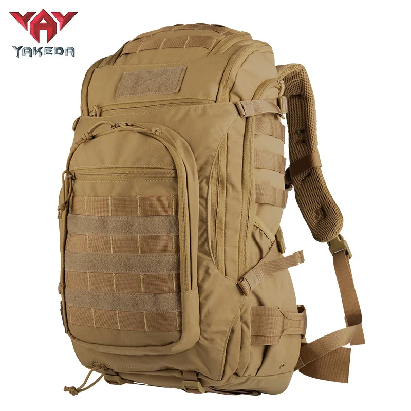 

YAKEDA Outdoor Tactical Backpack Military Assault Pack Army Molle Backpack 1000D Nylon Daypack Rucksack Bag for Camping Hiking