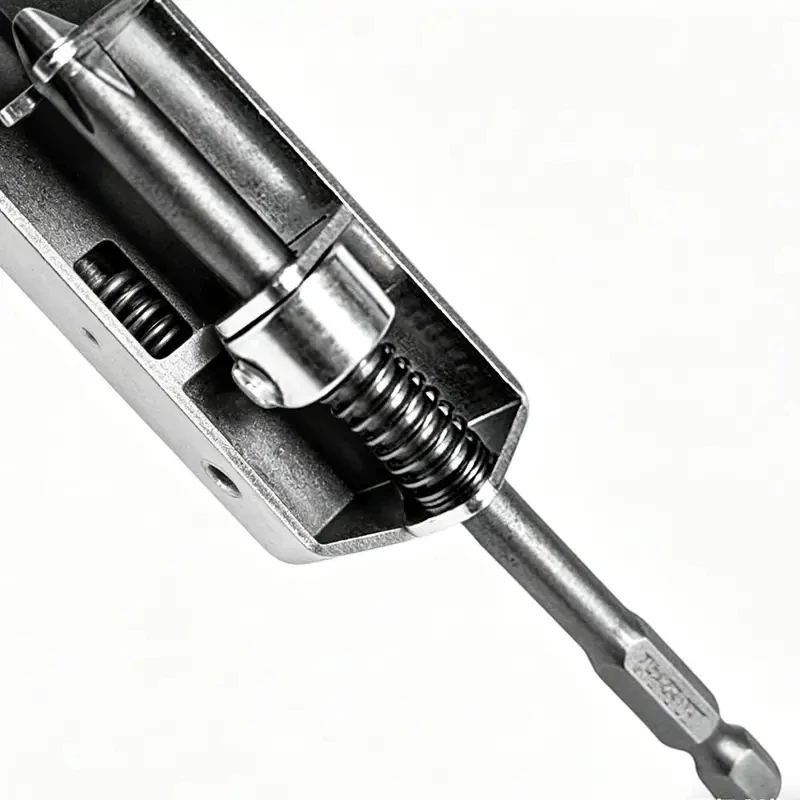 Anti Drop Spring Loaded Screw Holder Phillips Screwdriver Bit for Grip Screws in Overhead and One Handed Positions