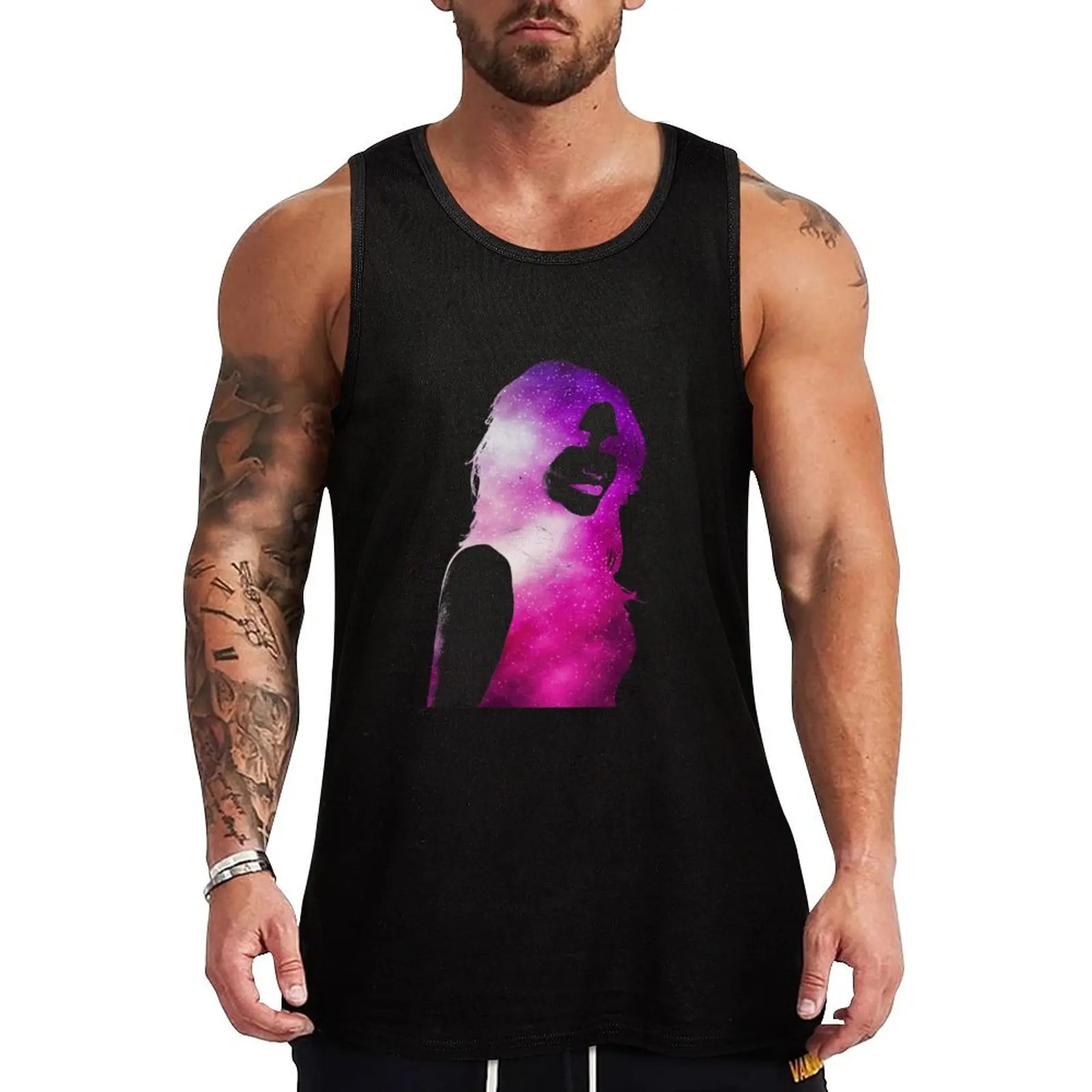 Mary McDonnell as Sharon Raydor (galaxy version) Tank Top sleeveless Men's t-shirts Men's gym Men's cotton t-shirt clothing men