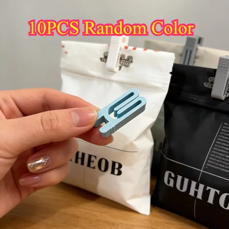 10 Pcs Snack Bag Sealing Clips Food Bag Packaging Sealing Clips Are Lightweight Durable Kitchen Small Tools Colors Random