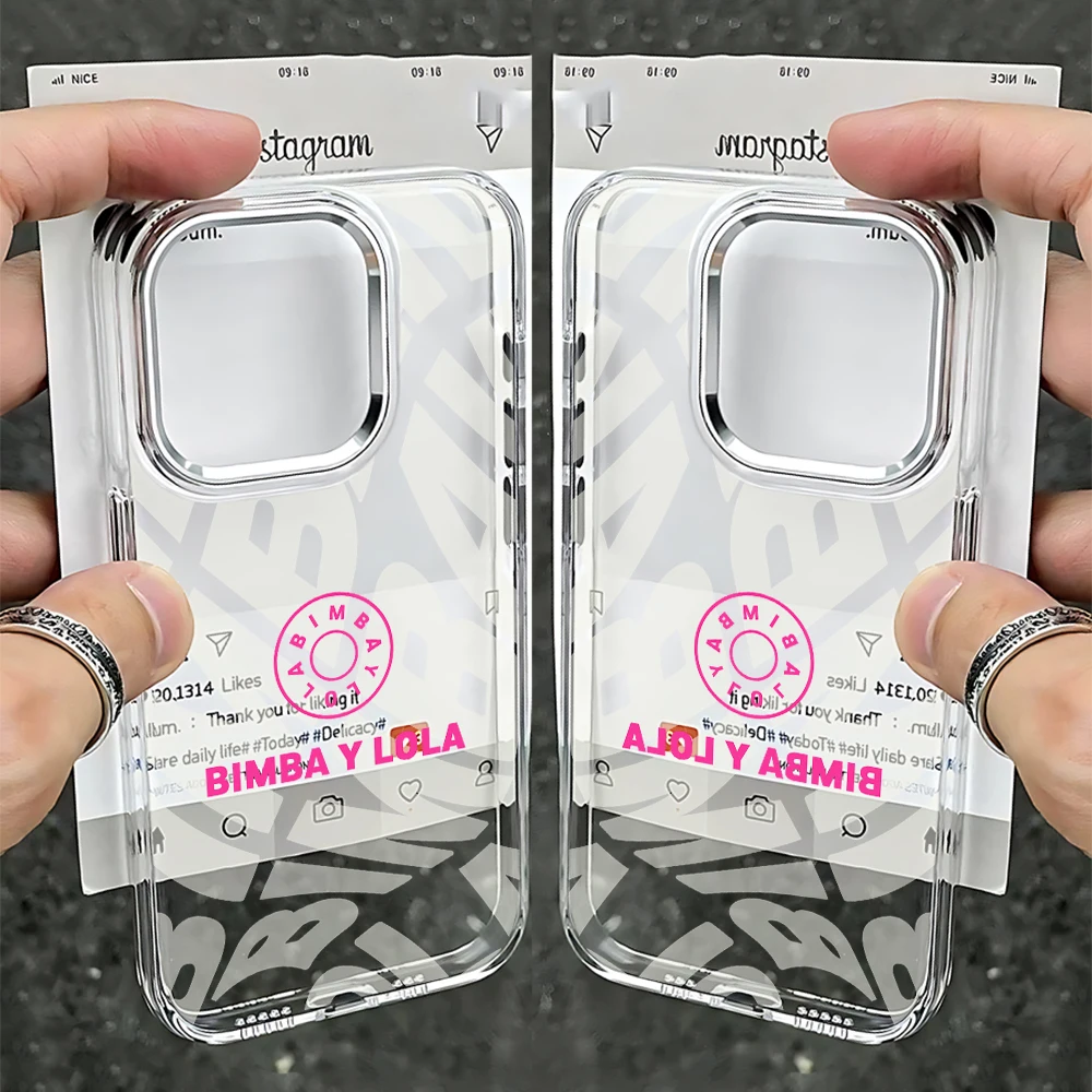 Funda de teléfono B-B-BimbaeS de moda para L-L-LolaeS iPhone 17 16e 16 15 14 13 12 mini Pro Max X XR XSMAX 8 Air Plus cubierta suave