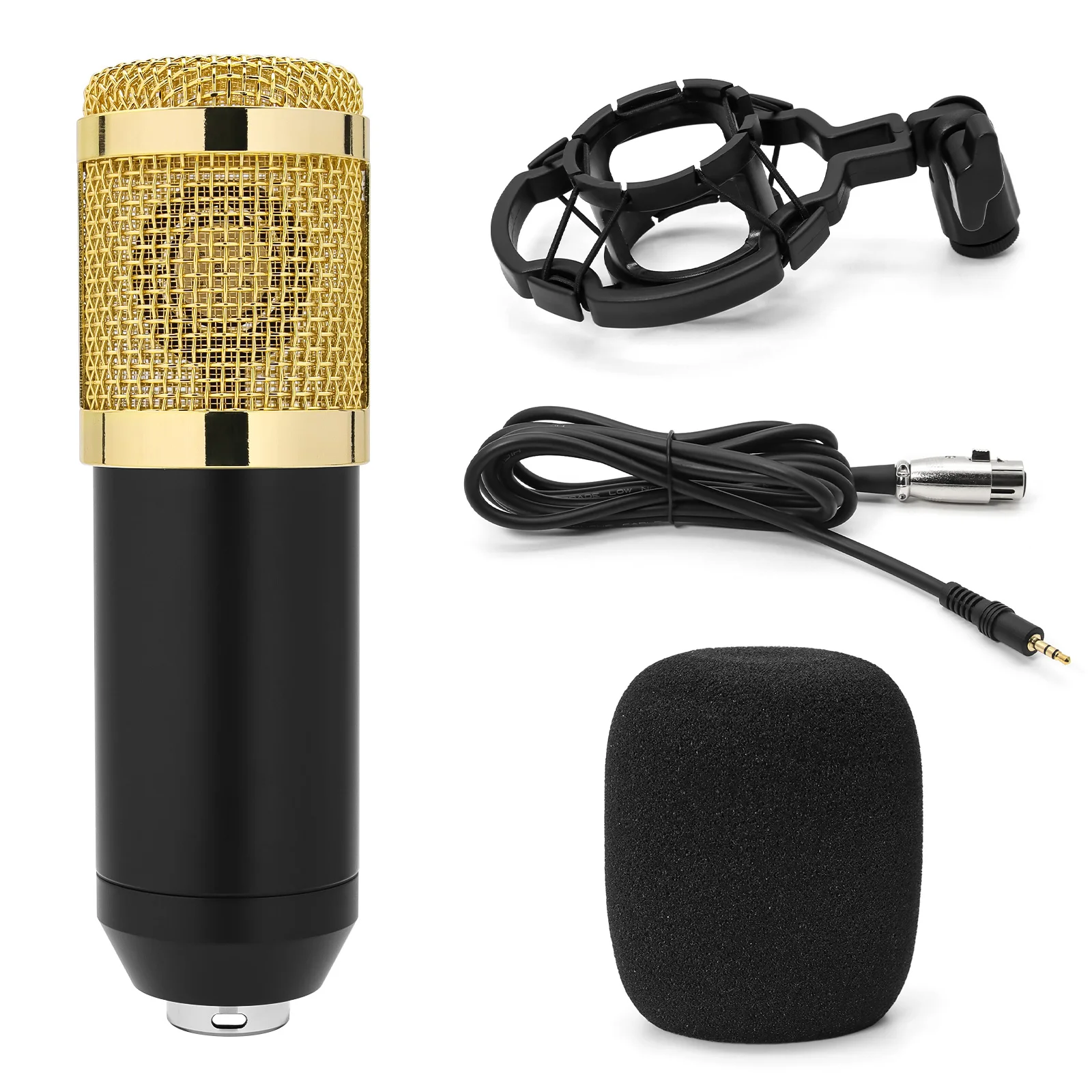 BM 800 Microphone Professional Studio Condenser Microphone For PC Computer Recording Karaoke bm800 Mic Streaming Live Podcasting