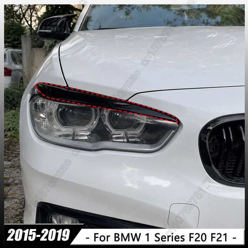 

Front Headlight Eyebrow Eyelid Cover Trim For BMW 1 Series F20 F21 116i 118i 120i 125i M135i M140i 2015-2019 Tuning Body Kit