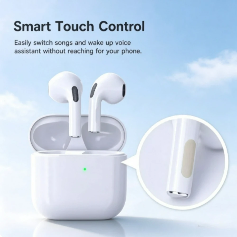 Original Pro4 TWS Wireless Earphone Bluetooth Headset HiFi Noise Reduction Earbuds Waterproof Game Sports Mic Headphone