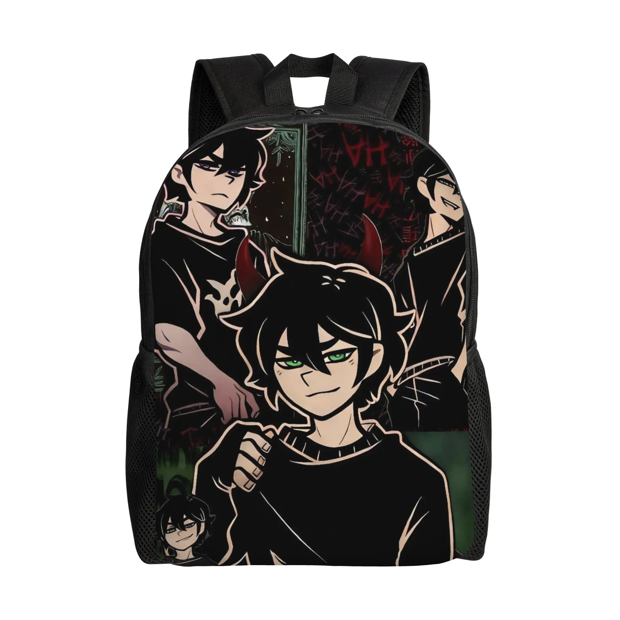 

The Coffin of Andy and Leyley Game Andrew Comic Backpack for Men Women High School Work Daypack College Canvas Bags with Pocket