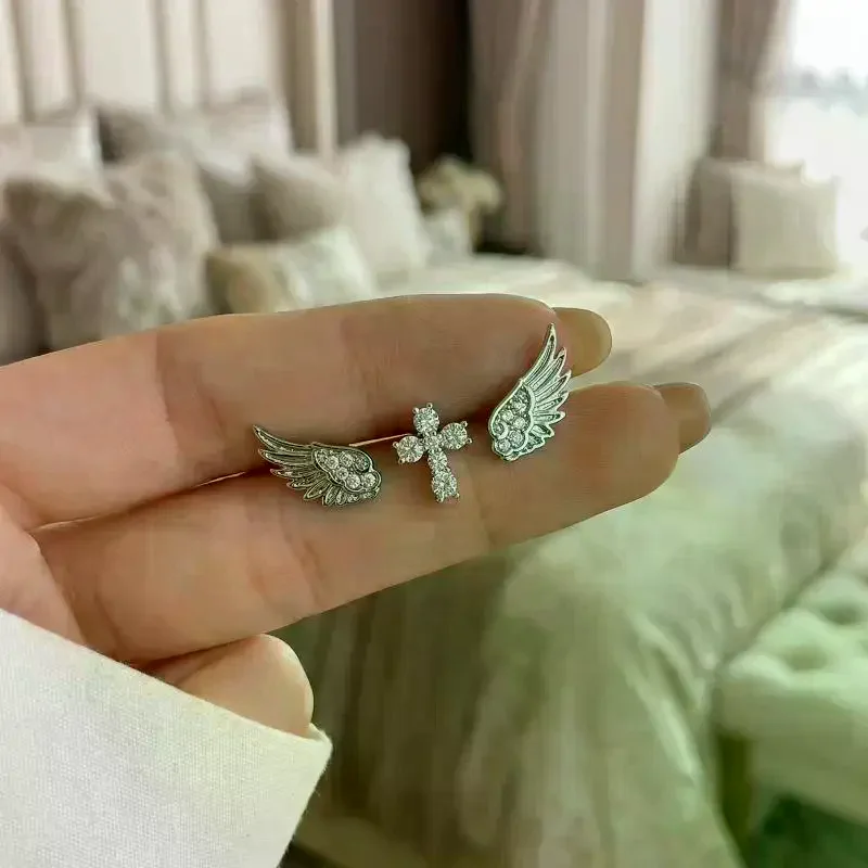 천사 날개 십자가 귀걸이 여성용 럭셔리 빈티지 스타일 - Luxury Lifestyle Jewelry 리뷰 및 가격
