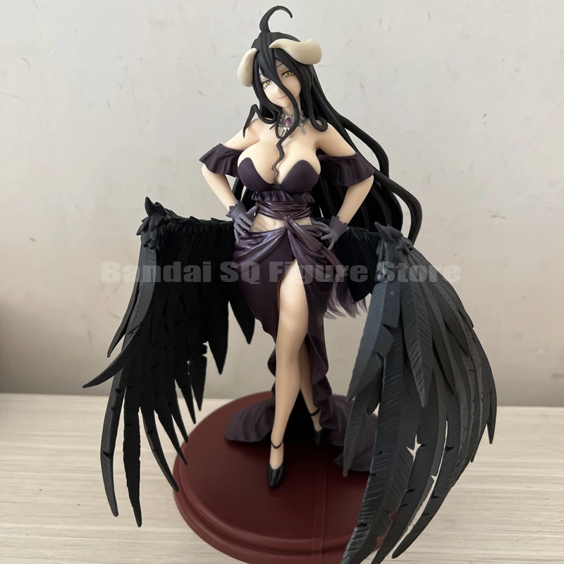 Original Taito Overlord Albedo Black Dress Ver Figure The King Of The Undead Action Figurine Collectable Toy Gift Anime Peripher