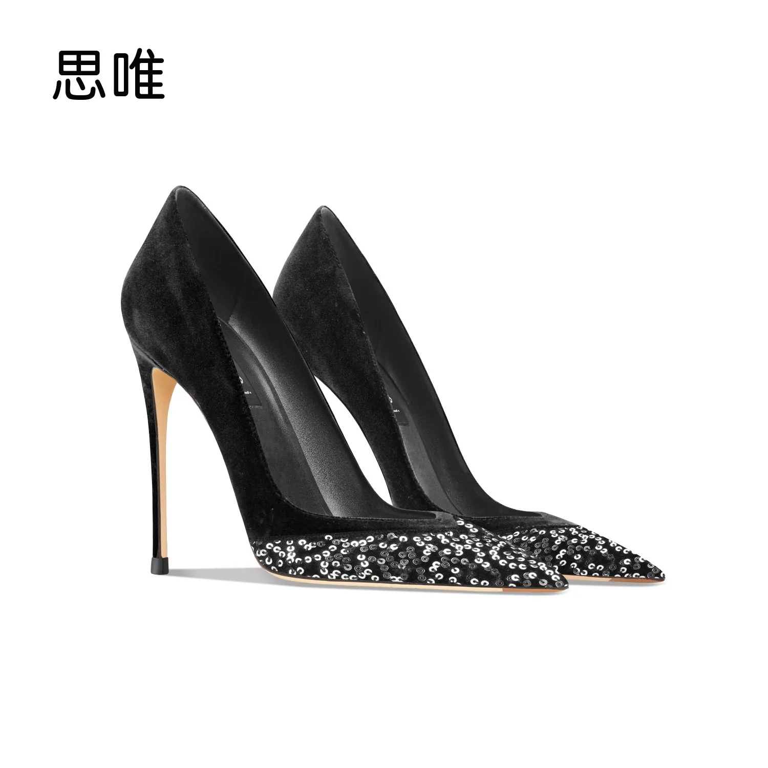 Genuine Leather High Heels Shoes 2023 Women Shoes Mixed Colors Pumps Pointed Toe Thin Heel Sexy Wedding Party Ladies Shoes 10cm