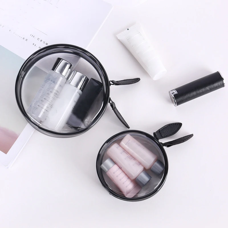 Travel Women Transparent Cosmetic Bag Fashion Small Large Clear PVC Makeup Bag Beauty Case Bath Wash Organizer Zipper Pouch