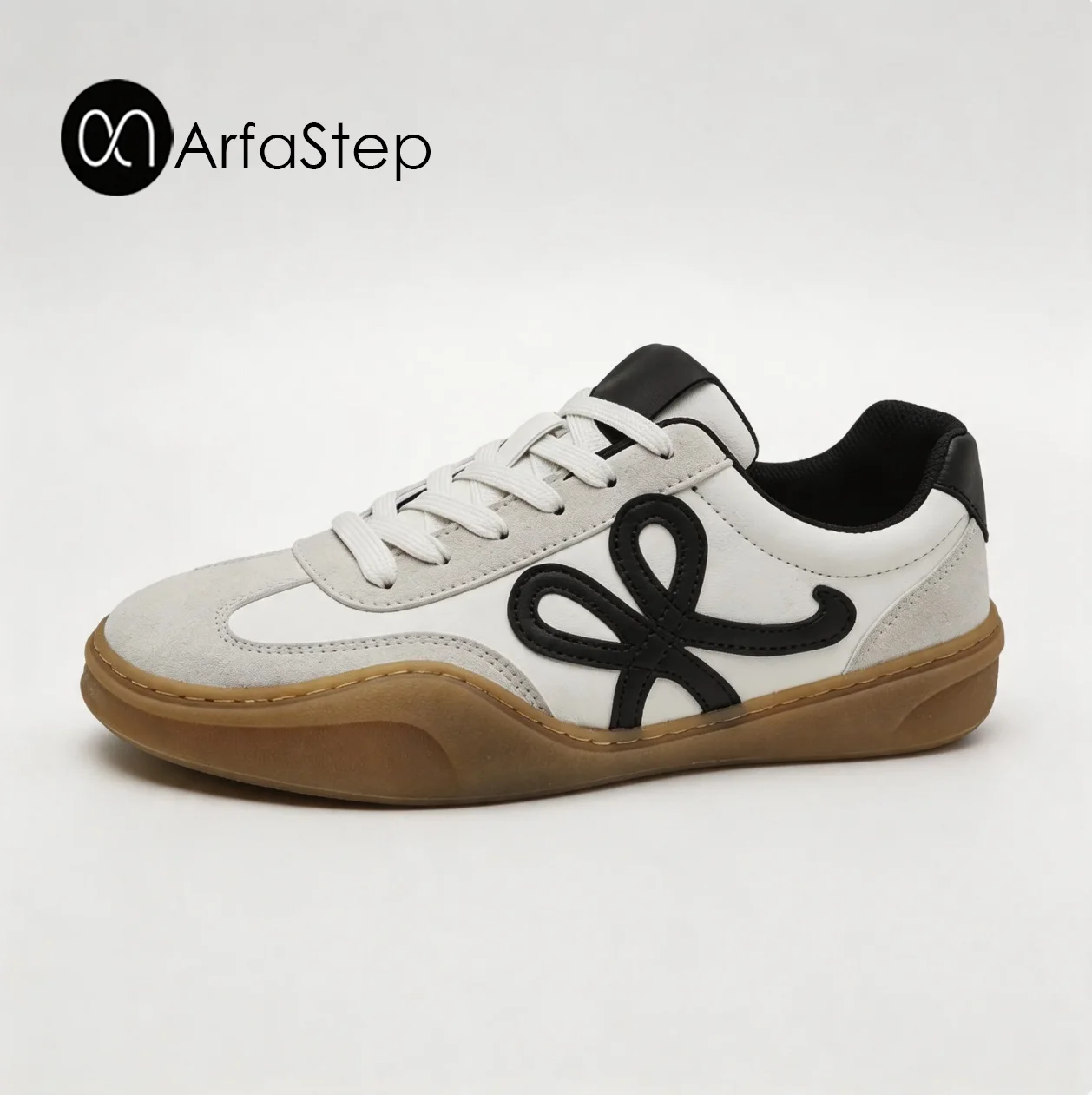

ArfaStep Summer Retro Men Brown Casual Sneakers Patchwork Walking Shoes Round Toe Lace-Up Comfortable Flat Training Sports Shoes
