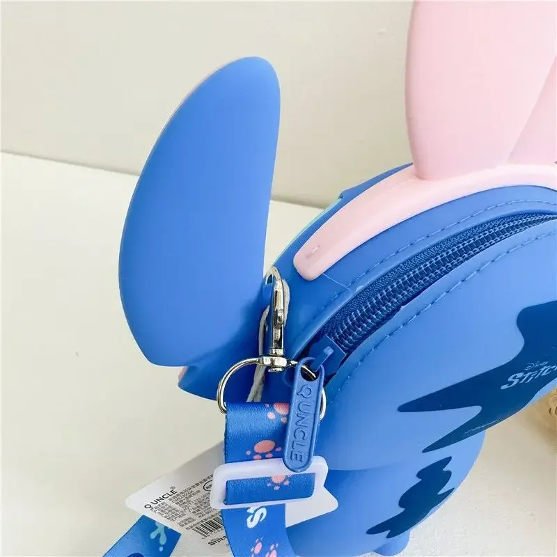 Disney-Animation CAN o & Stitch Sac à bandoulière pour enfants, Portable, Silicone, Dessin animé, Kawaii, JOWebbing, Cadeau de Noël