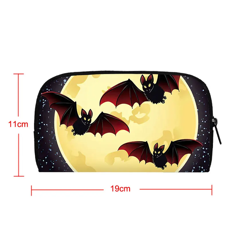 Horror Ghost Vampire Zombie Print Wallet Scary ghost Purse Credit Card Holder Gothic Coin Money Bag Teenager Casual Long Wallets