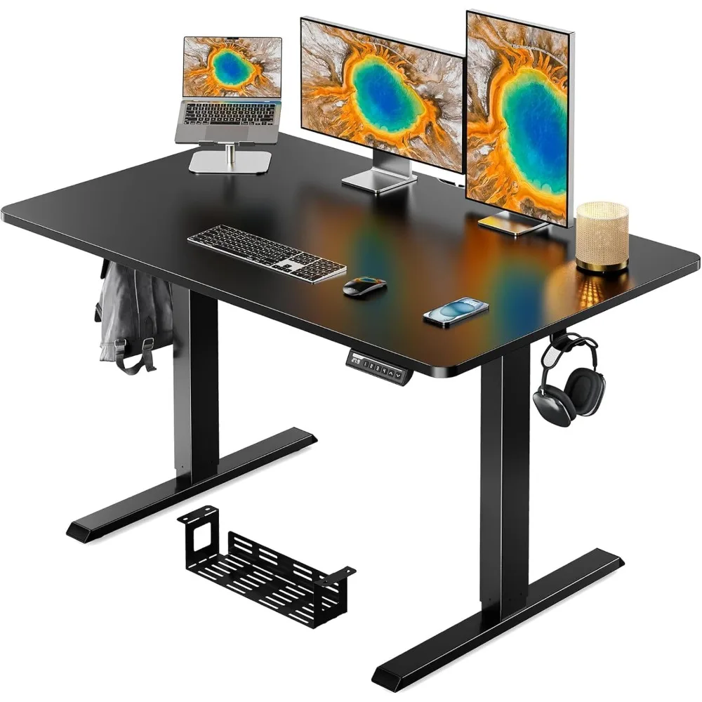 Whole Piece Standing Desk with 48x30 inch Desktop, Adjustable Stand Up Desk, Electric Computer Desk Workstation