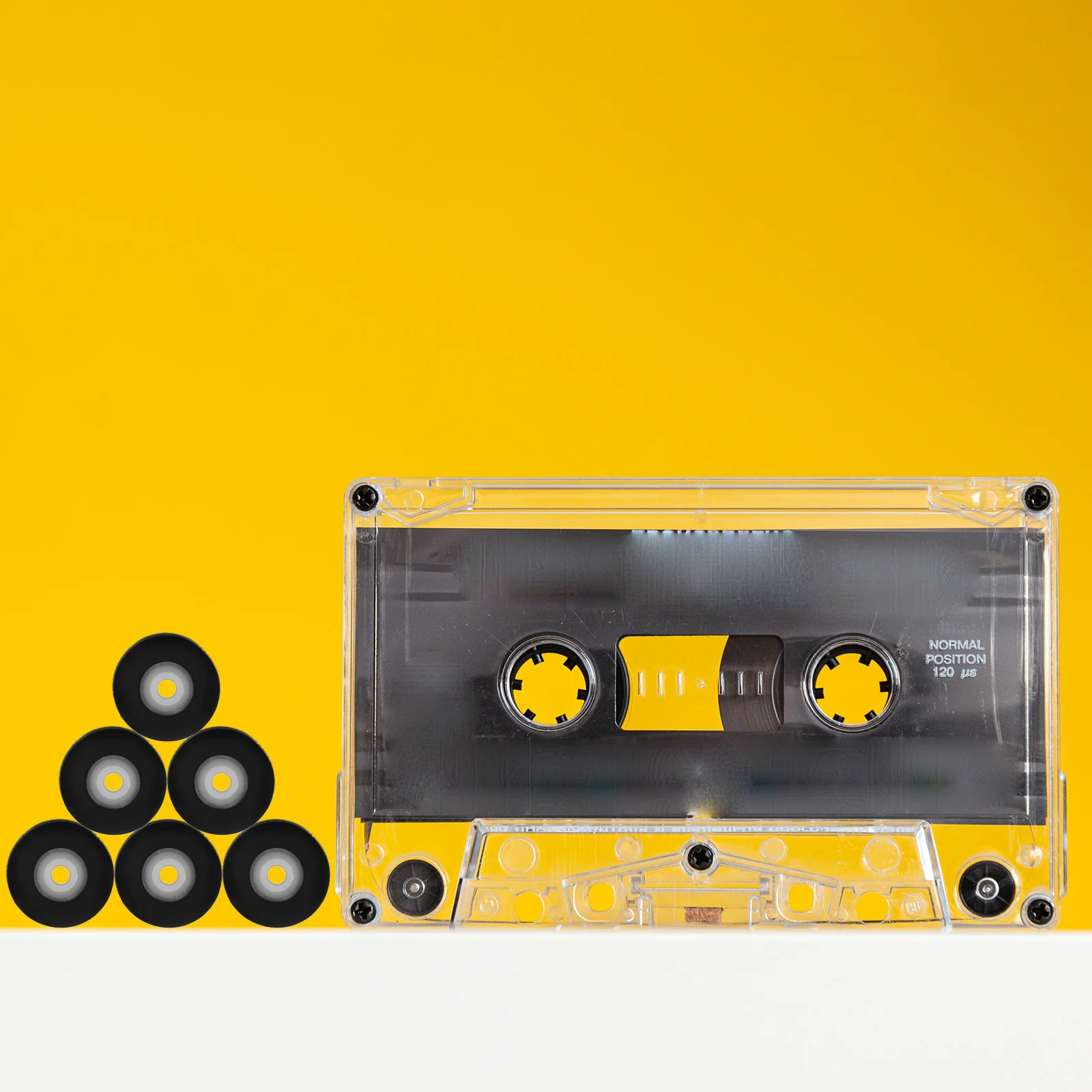 

10pcs Pinch Roller Pressure Rubber Wheel for Tape Recorder Repair 6x7 7x1 5mm Audio Parts Cassette Maintenance Bearings Pulley