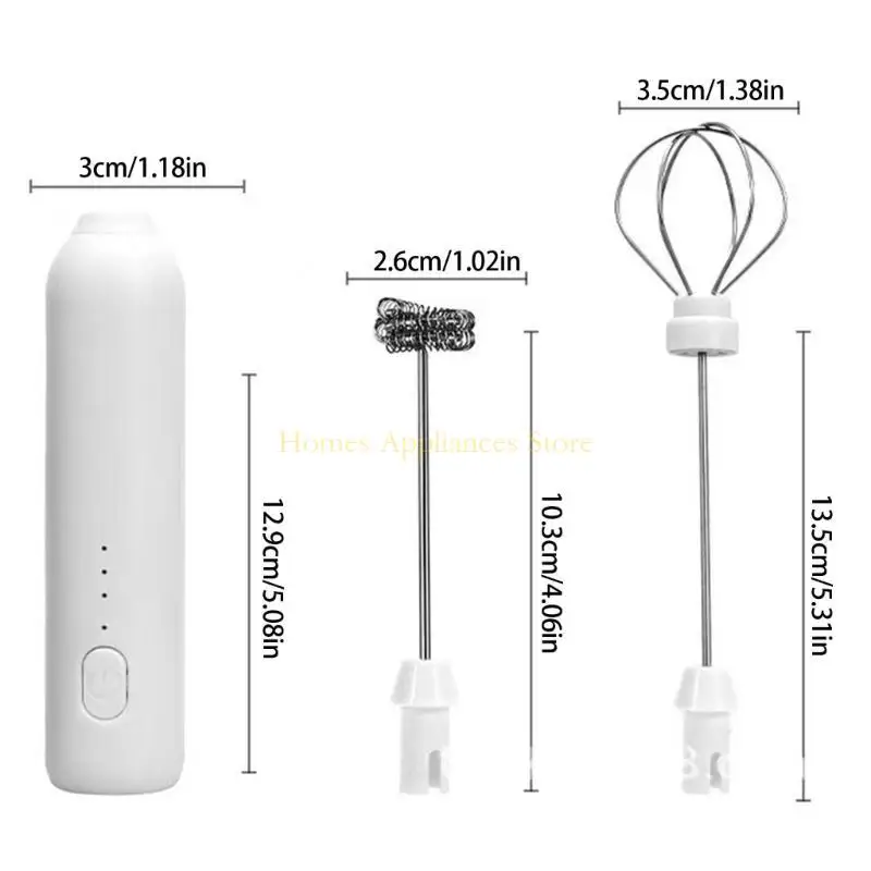 D0AB صانع رغوة الحليب المحمول للقهوة، خلاط مشروبات كهربائي قابل لإعادة الشحن #6