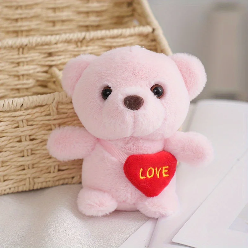 4.7inch Valentine\'s Day Animal Doll Love Bear Dolls Small Bag Pendants Plush Toys