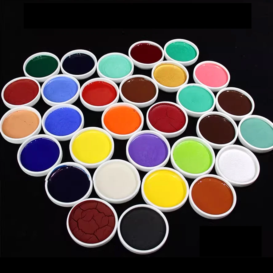 

Premium Chinese Mineral Pigments - 30 Colors, 20g/Pan - For Gongbi & Xieyi Vibrant, Lightfast & Non-Fade Professional Art Supply