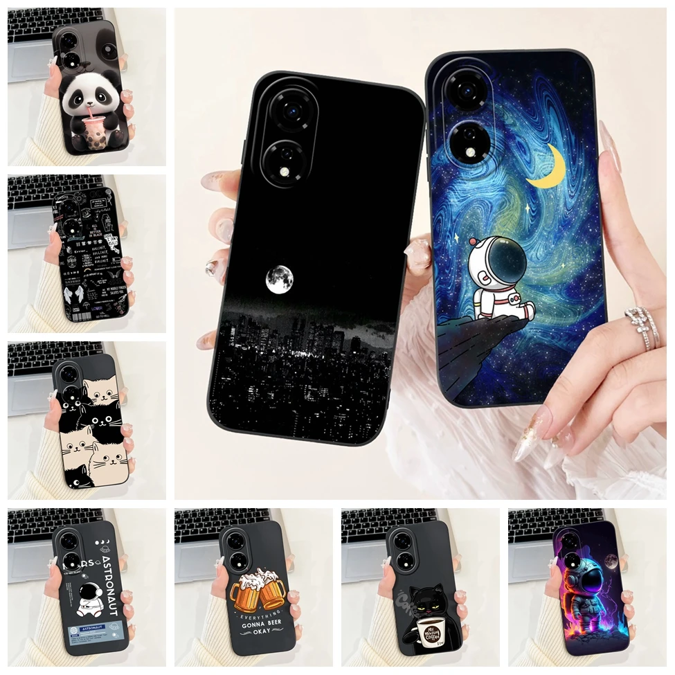 Чехол для Infinix Note 40 4G X6853 Cute Cat, роскошные модные цветы, забавная силиконовая противоударная задняя крышка для Infinix Note 40, принципиально