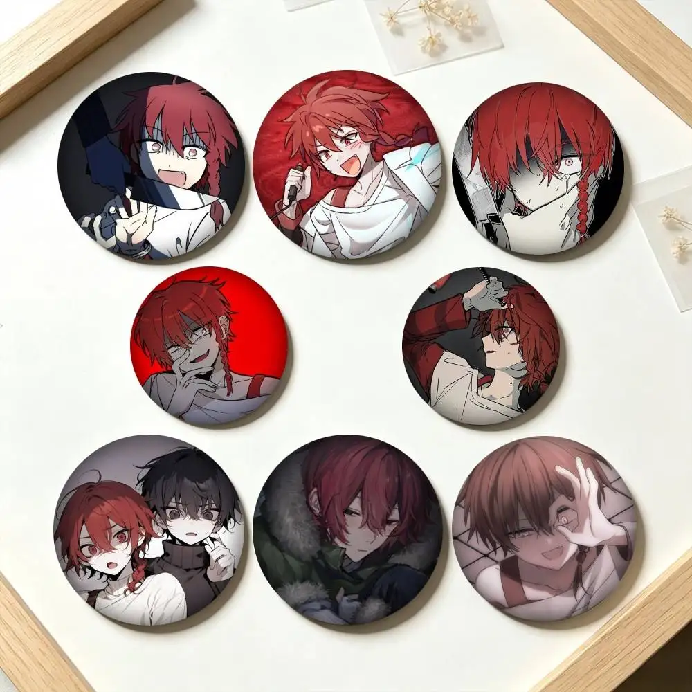 Z-ZENO Remake Aki Maeno 25 32 44 58 75mm Badges Personalized Round Brooches Pins Accessory Gift