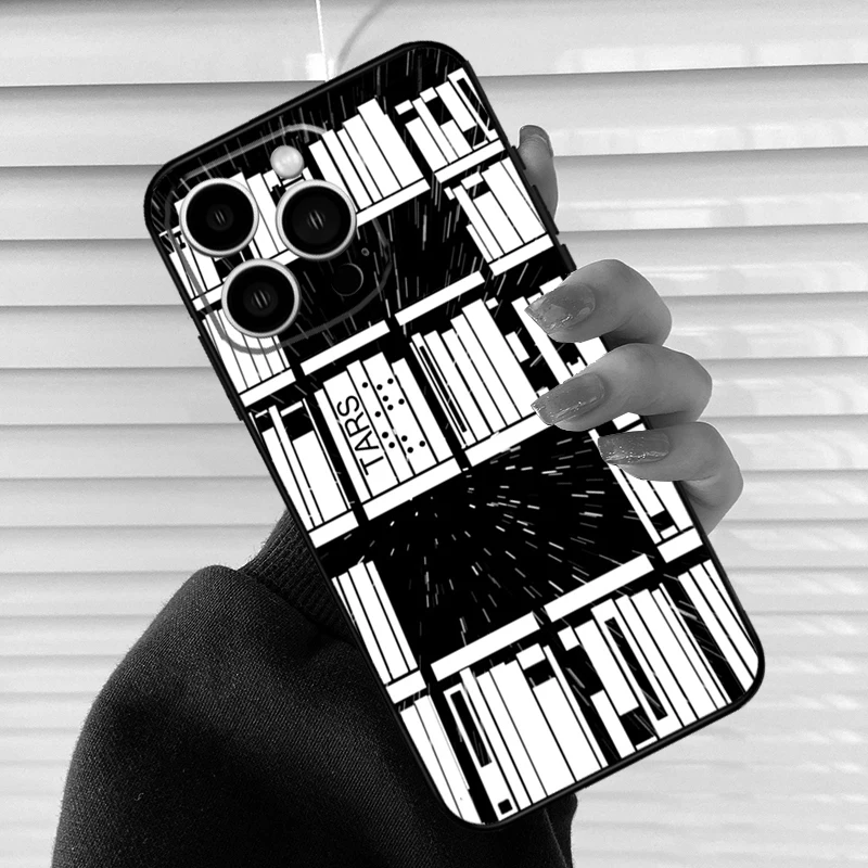 Tars From Interstellar Soft Phone Case For iPhone 16 15 11 12 13 14 Pro Max Mini XS Max XR X Plus SE2 Back Cover Coque