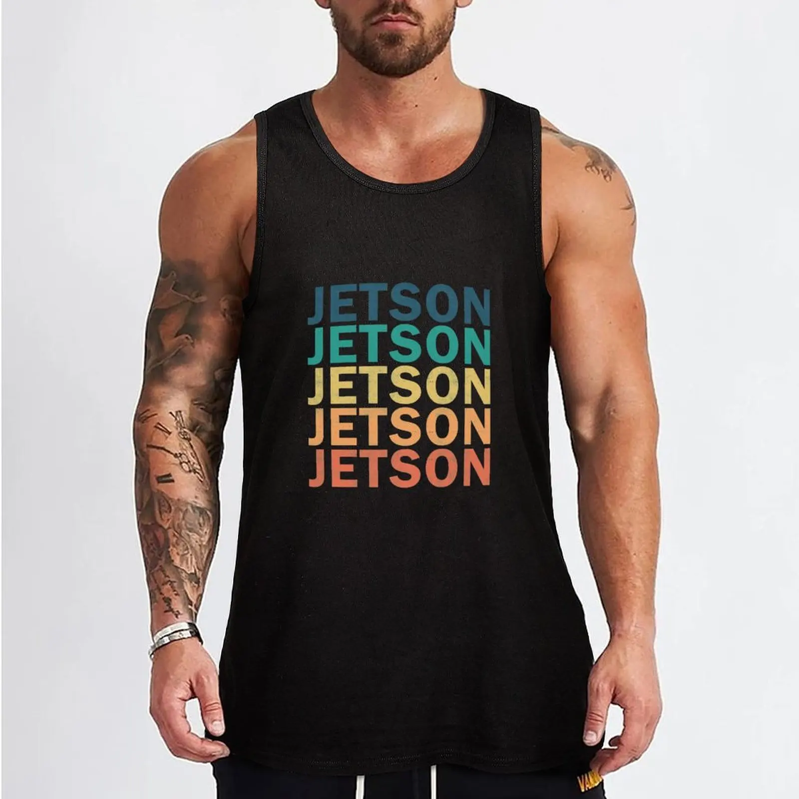 Jetson Name T Shirt - Jetson Vintage Retro Jetson Name Gift Item Tee Tank Top muscular man singlets for men Sportswear for men