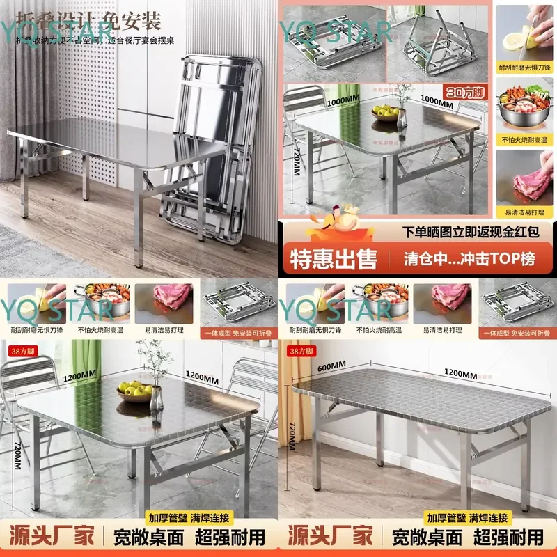 Foldable Table for Small Apartments Night Market Stalls Home Learning Students Remote Work Compact Spaces